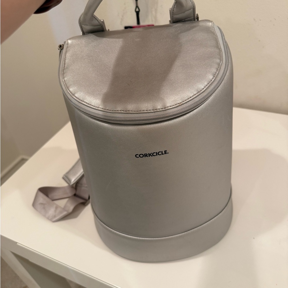 Corkcicle Metallic Gray Insulated Backpack - Picture 2 of 5